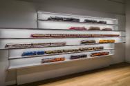 Eisenbahnmodelle aus der Sammlung von Claude Nobs in der Ausstellung „Welten bauen – Modelle zu…