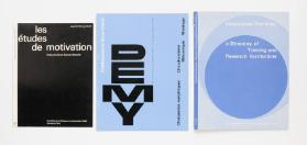 [L'évolution du mouvement syndical, Société des amis du musée national d'art moderne, Berner Maler und Bildhauer, CNRO, Les études de motivation, Demy, Education Planning, Impressions]