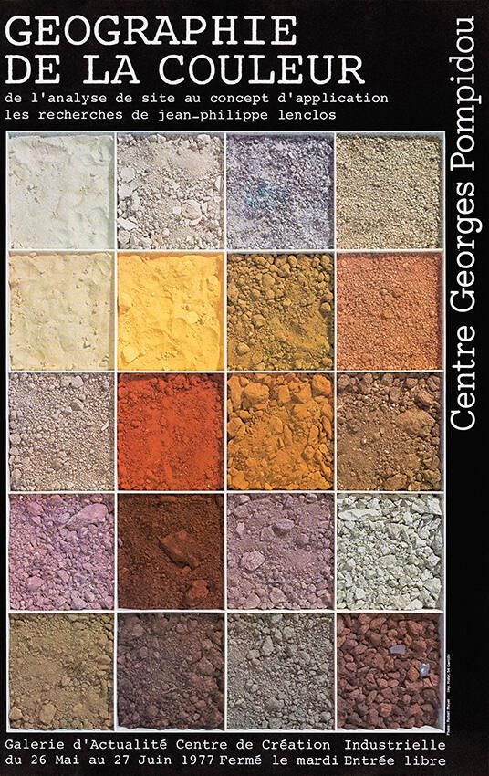 Géographie de la couleur - Galerie d'Actualité Centre de Création Industrielle - Centre Georges Pompidou