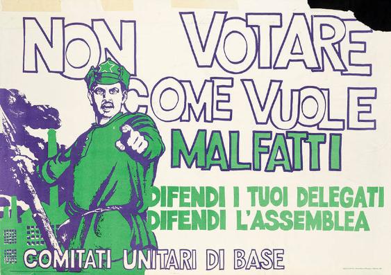 Non votare come vuole malefatti - difendi i tuoi delegati difendi l'assemblea - Comitati unitari di base