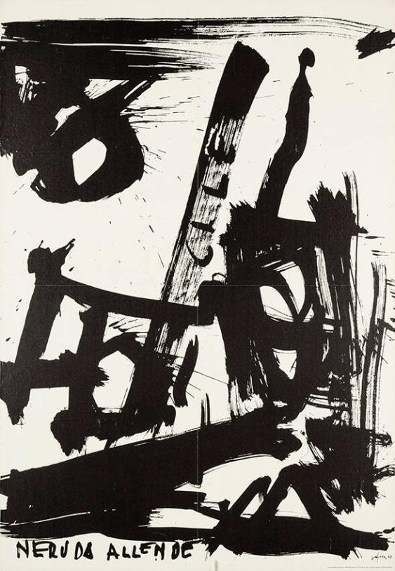 Nerv da Allende - La Biennale di Venezia / Manifestazioni "Libertà al Cile" / Emilio Vedova / Ottobre 1974