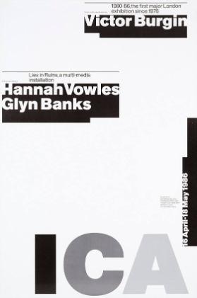 ICA - Victor Burgin - Hannah Vowles - Glyn Banks