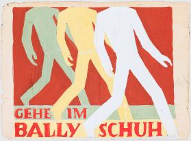 Gehe im Bally Schuh