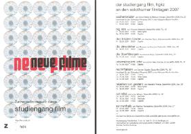 Neue Filme ; Der Studiengang Film an den Solothurner Filmtagen 2008