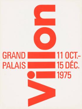 Villon - Grand Palais - 11 oct.-15 déc. 1975