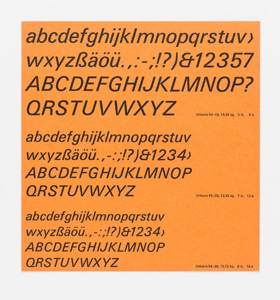 Univers 56 - Création Deberny et Peignot