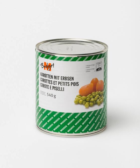 M-Budget - Karotten mit Erbsen