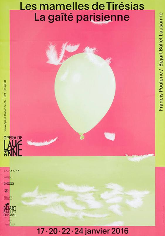 Les mamelles de Tirésias - La gaîté parisienne - Francis Poulenc / Béjart Ballet Lausanne - Opéra de Lausanne