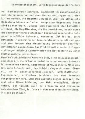 Schmutzlandschaft, Carte topographique de l'ordure