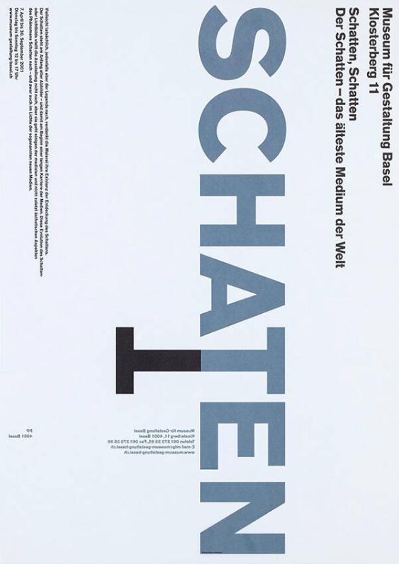 Der Schatten - das älteste Medium der Welt - Museum für Gestaltung Basel