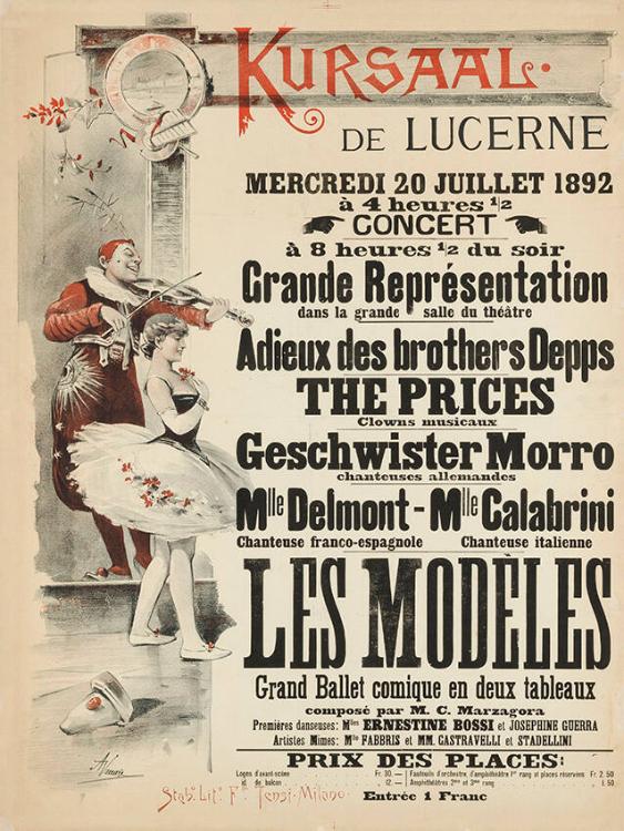 Kursaal de Lucerne - Grande Représentation - Les Modèles