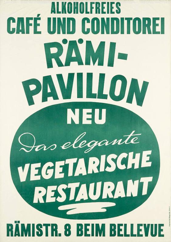 Alkoholfreies Café und Conditorei - Rämi-Pavillon - Neu - Das elegante vegetarische Restaurant - Rämistr. 8 - Beim Bellevue