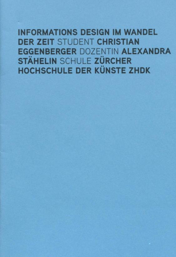 Informationsdesign im Wandel der Zeit