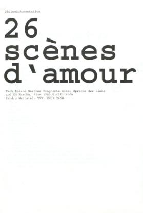 26 Scènes d'Amour