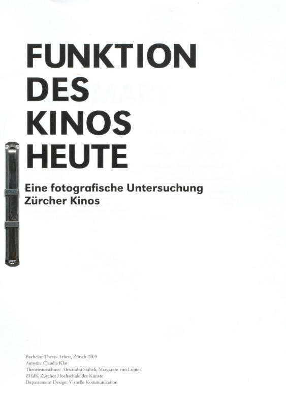 Funktion des Kinos heute