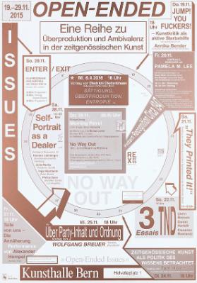 Open-Ended Issues - Eine Reihe zu Überproduktion und Ambivalenz in der zeitgenössischen Kunst - Kunsthalle Bern