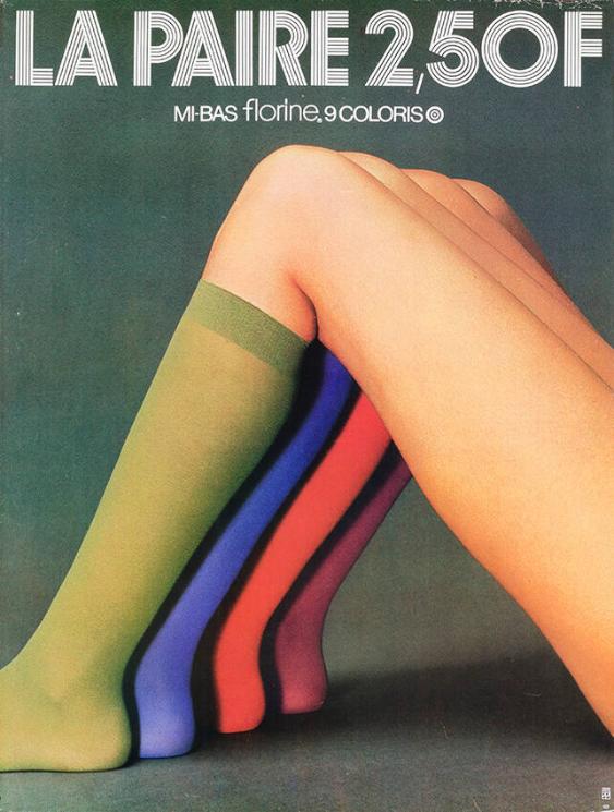 La Paire 2,50 F - Mi Bas florine - 9 Coloris