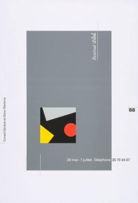 Festival d'été '88 - Conseil Général de Seine-Maritime