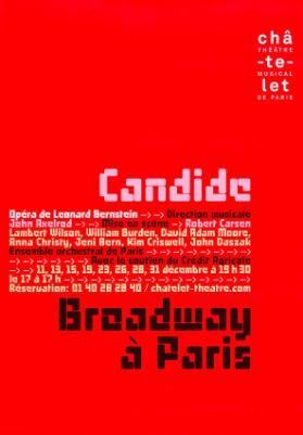 Candide - Opéra de Leonard Bernstein - Broadway à Paris - Châtelet théâtre musical de Paris