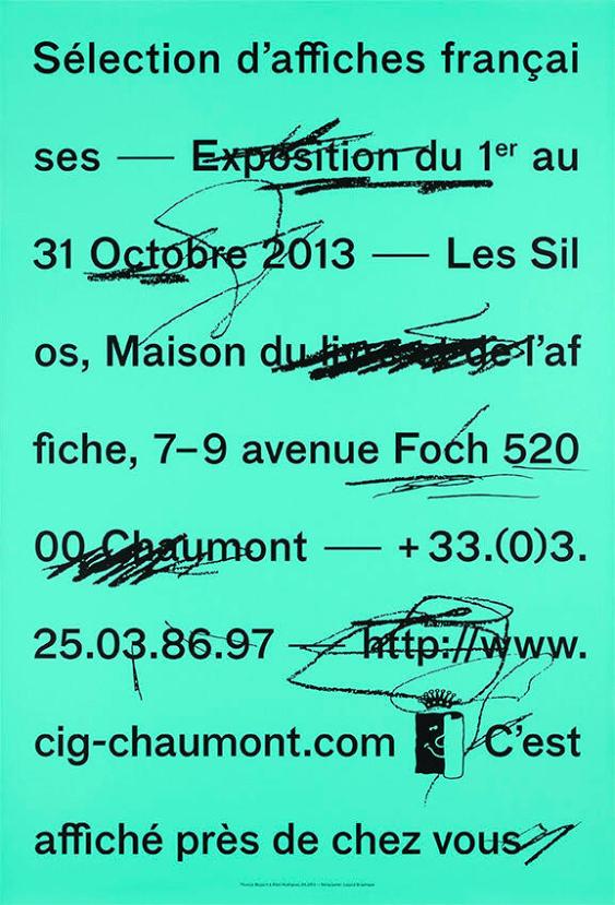 Séléction d'affiches françaises - Exposition du 1er au 31 octobre 2013 - Les Silos, Maison du livre et de l'affiche, avenue Foch 20