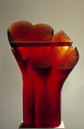 Rote Blume oder Zwei Herzen