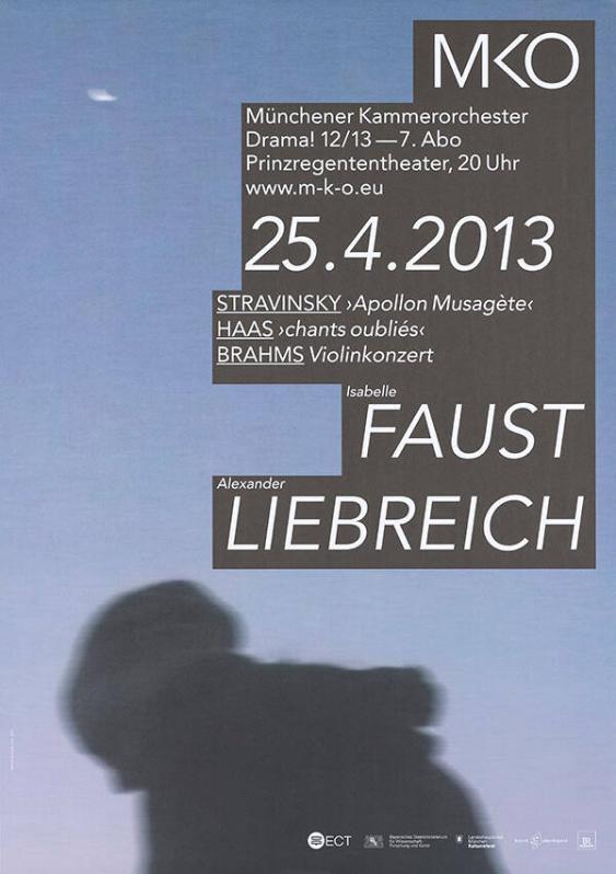 MKO - Münchener Kammerorchester - Drama! 12/13 - 7. Abo - Isabelle Faust - Alexander Liebreich