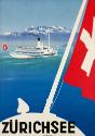 Macht Ferien!; Otto Baumberger, Zürichsee, Plakat, 1935, Museum für Gestaltung, Plakatsammlung,…
