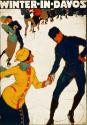 Macht Ferien!; Burkhard Mangold, Winter in Davos, Plakat, 1914, Museum für Gestaltung, Plakatsa…