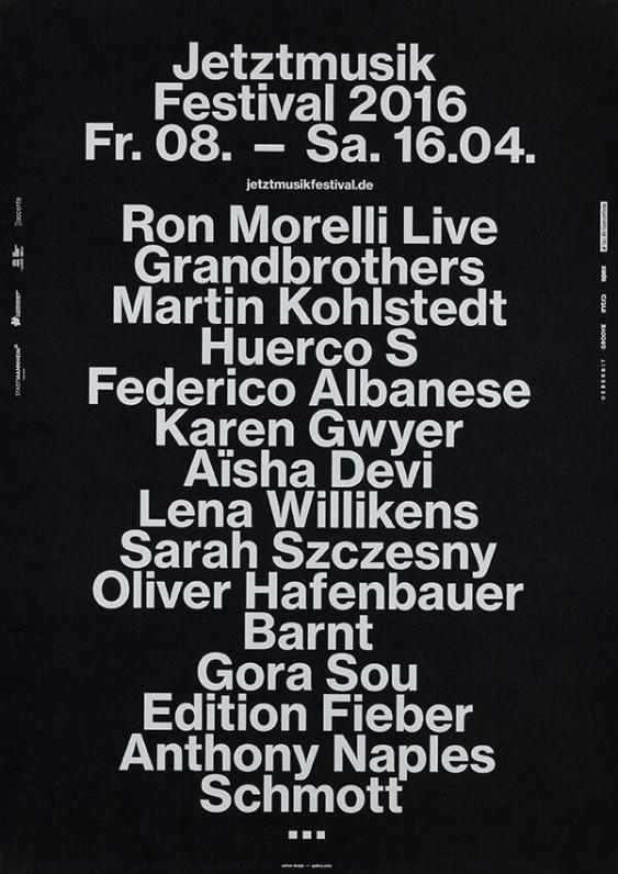 Jetztmusik Festival 2016