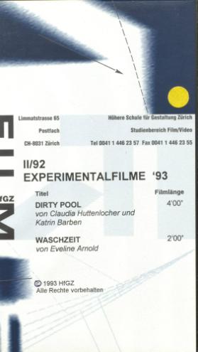 II/92 Experimentalfilme '93