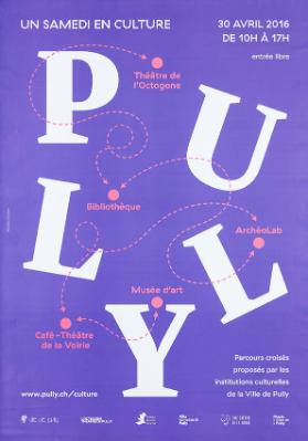 Un samedi en culture - Théâtre de l'Octogone - Bibliothèque - Musée d'art - Archéolab - Café-Théâtre de la Voirie - Parcours croisés proposés par les institutions culturelles de la Ville de Pully