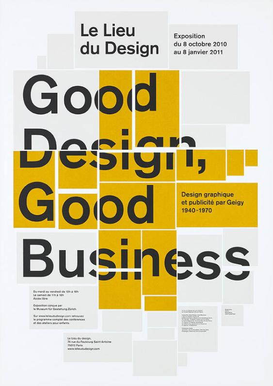 Le Lieu du Design - Good Design, Good Business - Design graphique et publicité par Geigy 1940-1970