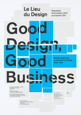 Le Lieu du Design - Good Design, Good Business - Design graphique et publicité par Geigy 1940-1970