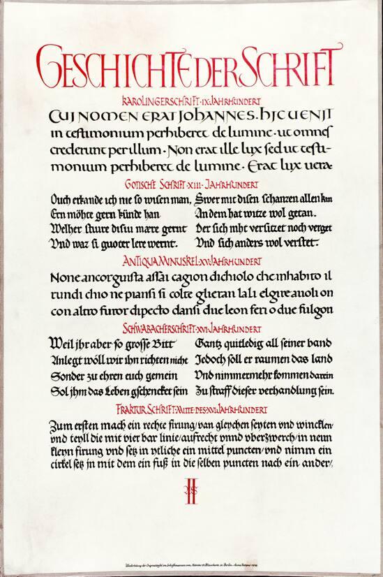 Geschichte der Schrift II