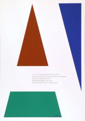 Walter Allner - New York: Graphic Design und Art Direction - Kunstbibliothek Berlin