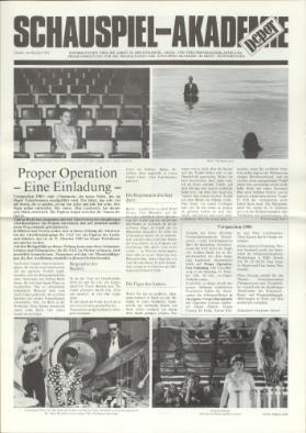 Schauspiel-Akademie ; Oktober 1981