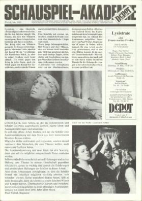 Schauspiel-Akademie ; Mai 1983