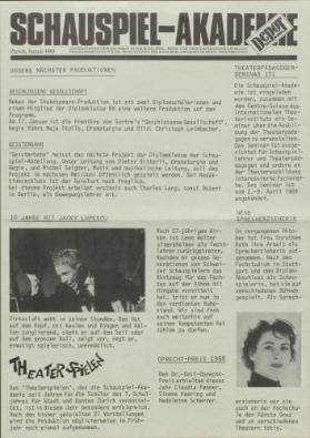 Schauspiel-Akademie ; Januar 1989