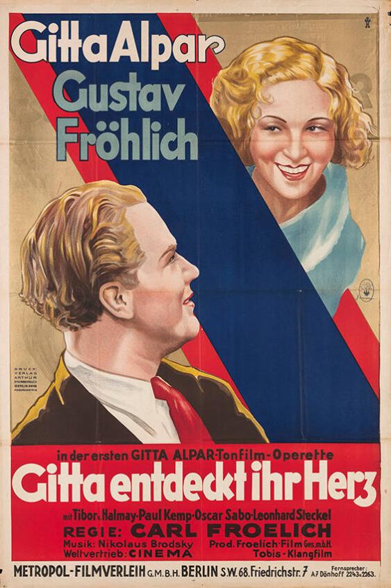 Gitta Alpar - Gustav Fröhlich in der ersten Gitta Alpar-Tonfilm Operette - Gitta entdeckt ihr Herz