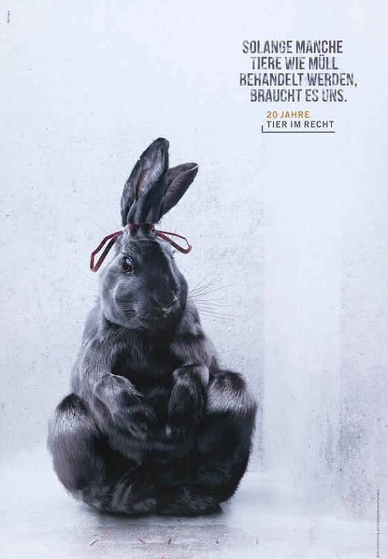 Solange manche Tiere wie Müll behandelt werden, braucht es uns. 20 Jahre Tier im Recht