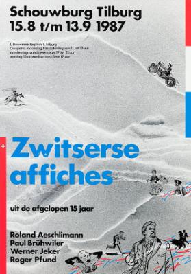 Zwitserse affiches - uit de afgelopenen 15 jaar - Roland Aeschlimann - Paul Brühwiler - Werner Jeker - Roger Pfund - Schouwburg Tilburg (recto)