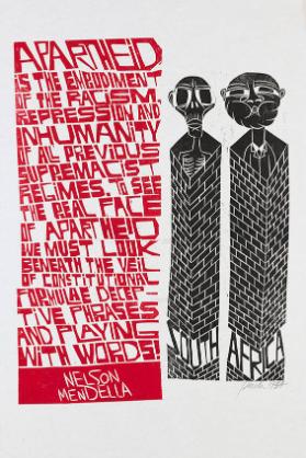 Apartheid is the environment of racism, repression and inhumanity of all previous supremacist regimes. To see the real face of apartheid we must look beneath the veil of constitutional formulae, deceptive phrases and playing with words!
