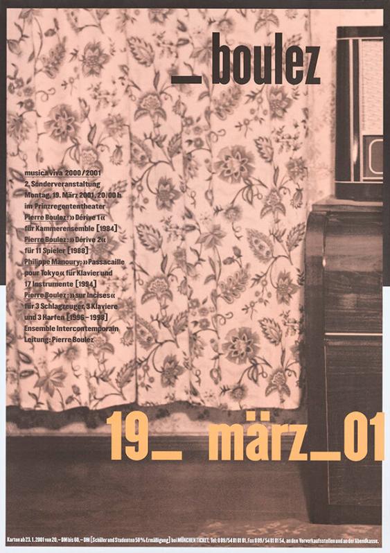 Boulez - 2. Sonderveranstaltung - Musica viva 2000 / 2001