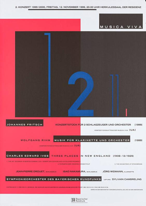 12 11. - 2. Konzert  1999 / 2000 - Musica viva - Bayerischer Rundfunk