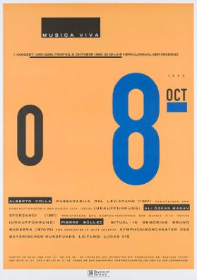 08 Oct 1999 - 1. Konzert 1999 / 2000 - Musica viva - Bayerischer Rundfunk