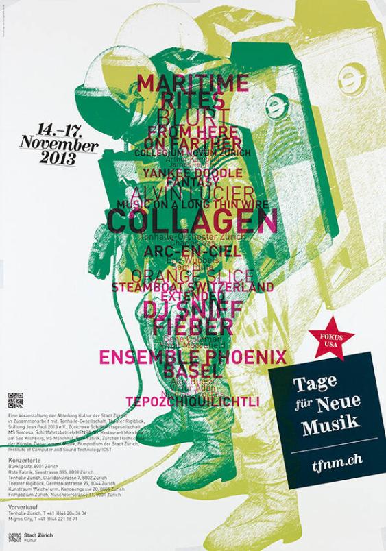 Tage für Neue Musik Zürich - Fokus USA - Stadt Zürich Kultur