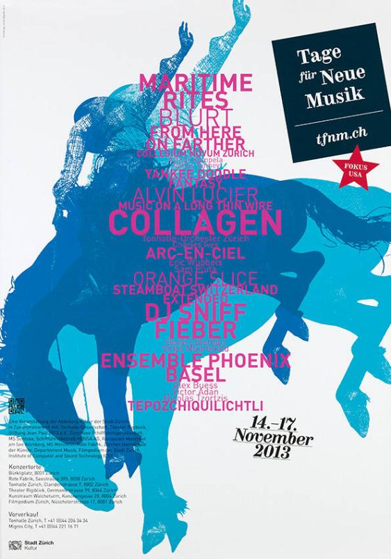 Tage für Neue Musik Zürich - Fokus USA - Stadt Zürich Kultur