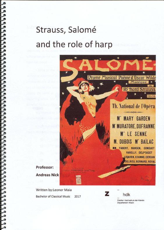 Strauss - Salome and the role of harp