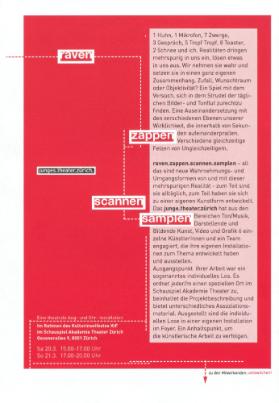 Raven Zappen Scannen Samplen