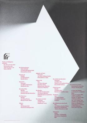 Theater am Stadtgarten Winterthur - Das alles und noch vieles Interessantes mehr zeigen wir Ihnen in der Saison 1994/95